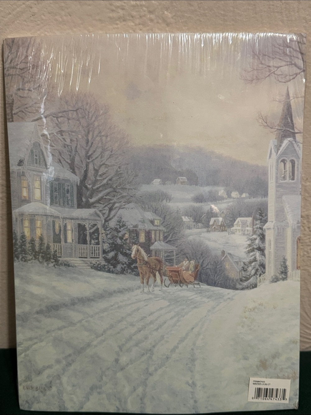 Geographics Holiday Letterhead and Envelopes Set - Cream and Winter Scene - Picture 5 of 11
